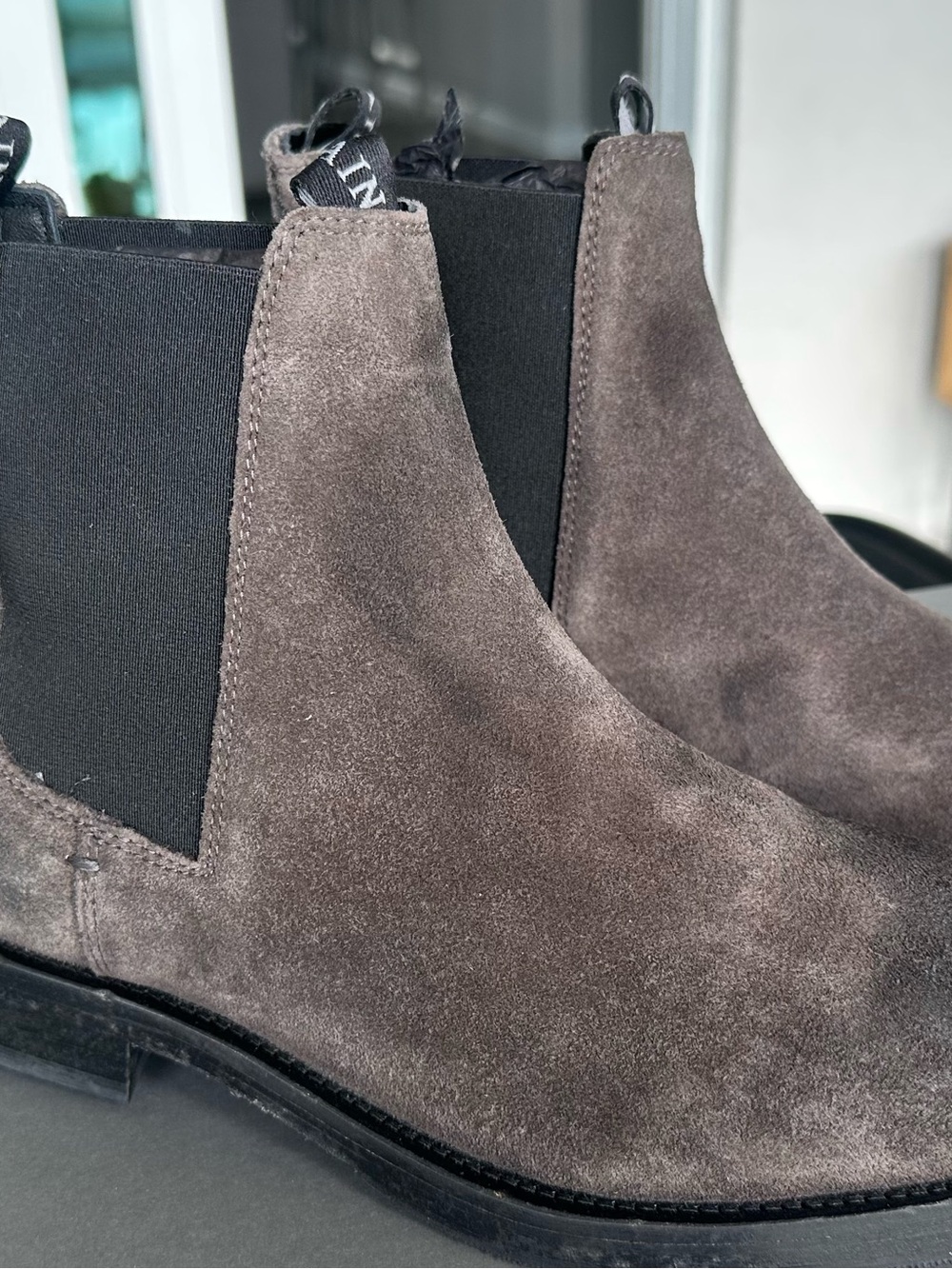 All Saints Men's Suede Chukka Boots - Gray Brown